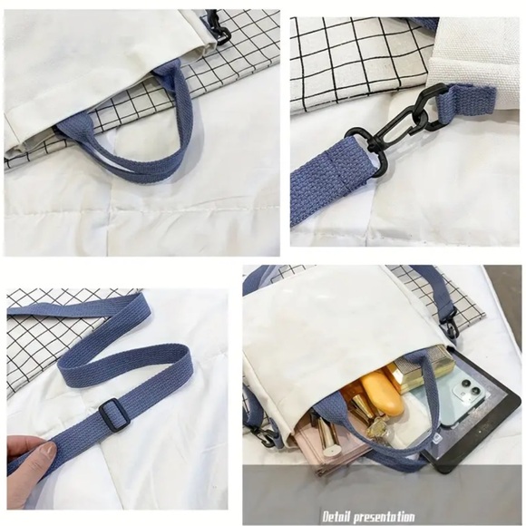 NEW| Disney Lilo & Stitch Small Crossbody Canvas Tote Bag - Picture 5 of 8